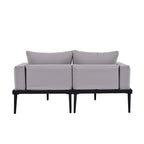 Outdoor Patio Daybed with Acacia Wood Side Spaces