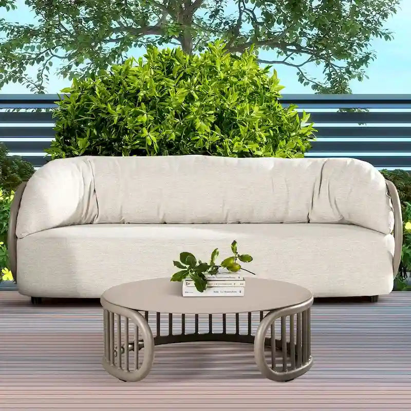 Harper 34.5   Aluminum Patio Round Coffee Table