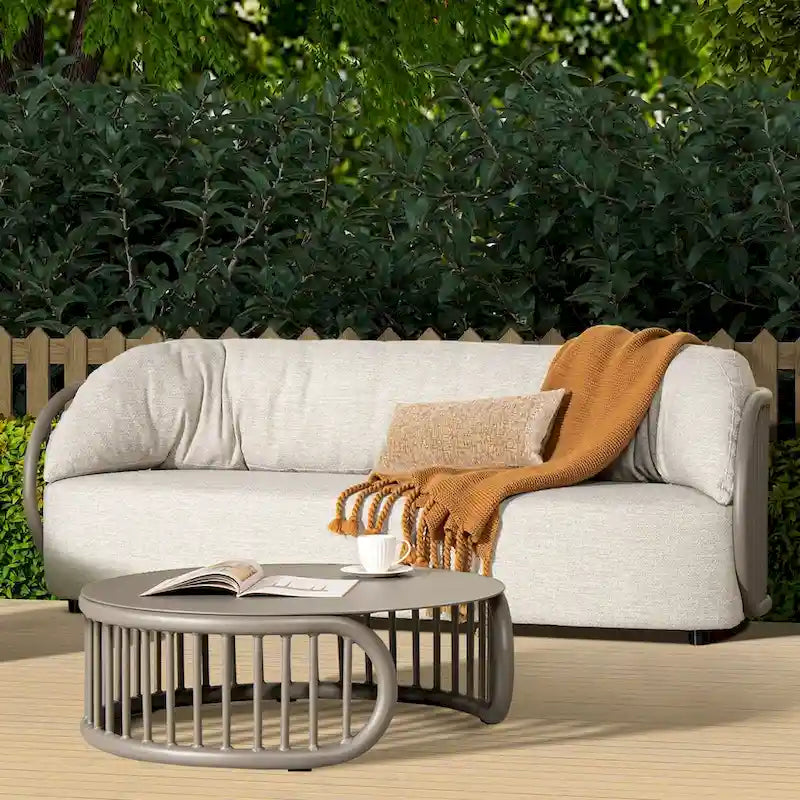 Harper 34.5   Aluminum Patio Round Coffee Table