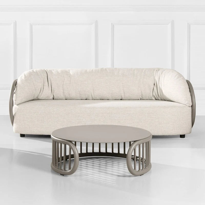 Harper 34.5   Aluminum Patio Round Coffee Table