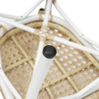 2 Pack All-Weather Commercial Paris Chairs with Metal Frames - N/A