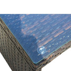 Outdoor Patio Furniture Sets 3 Piece Conversation Set Wicker Ratten Sectional Sofa with Seat Cushions