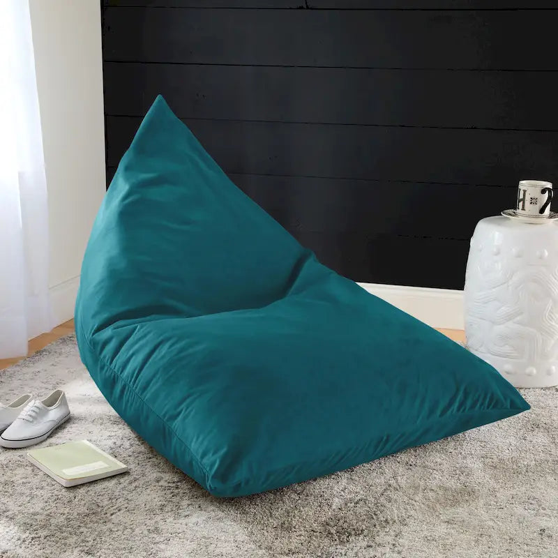 Sorra Home Solid Velvet Indoor Bean Lounger