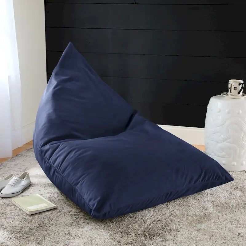 Sorra Home Solid Velvet Indoor Bean Lounger