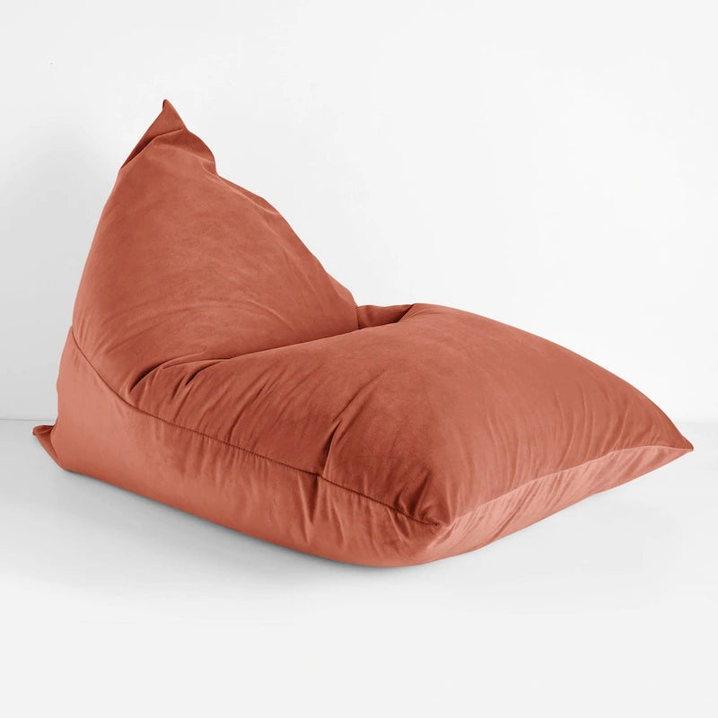 Sorra Home Solid Velvet Indoor Bean Lounger