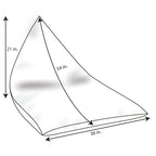 Sorra Home Solid Velvet Indoor Bean Lounger