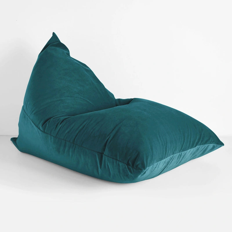 Sorra Home Solid Velvet Indoor Bean Lounger