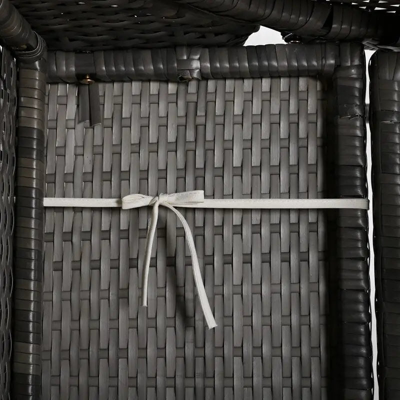 Outdoor Garden Loveseat and Convertible to Dining Table Set