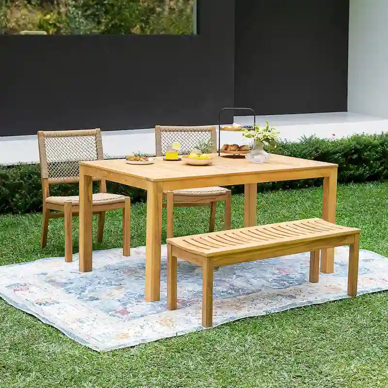Cambridge Casual Paxton 4-piece Teak Outdoor Dining Set