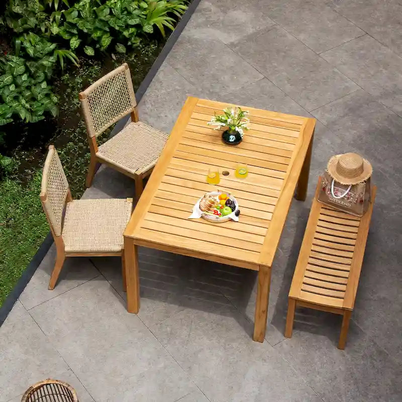 Cambridge Casual Paxton 4-piece Teak Outdoor Dining Set