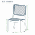 Cambridge Casual Paxton 4-piece Teak Outdoor Dining Set