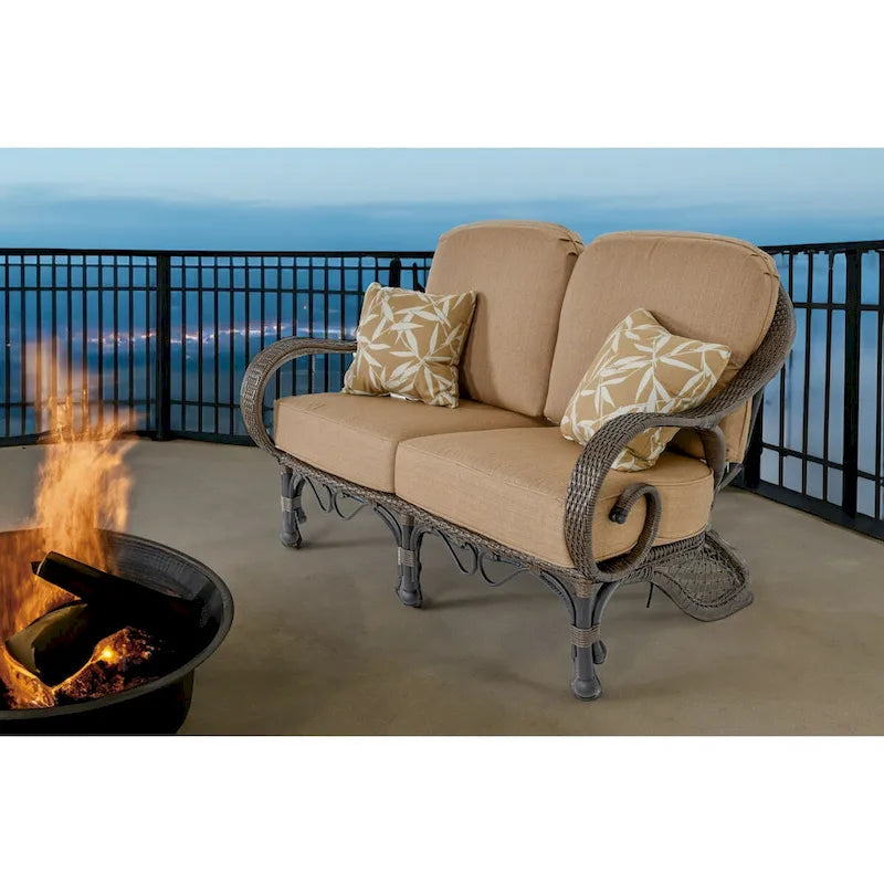Grand Bonaire Weave Patio Loveseat