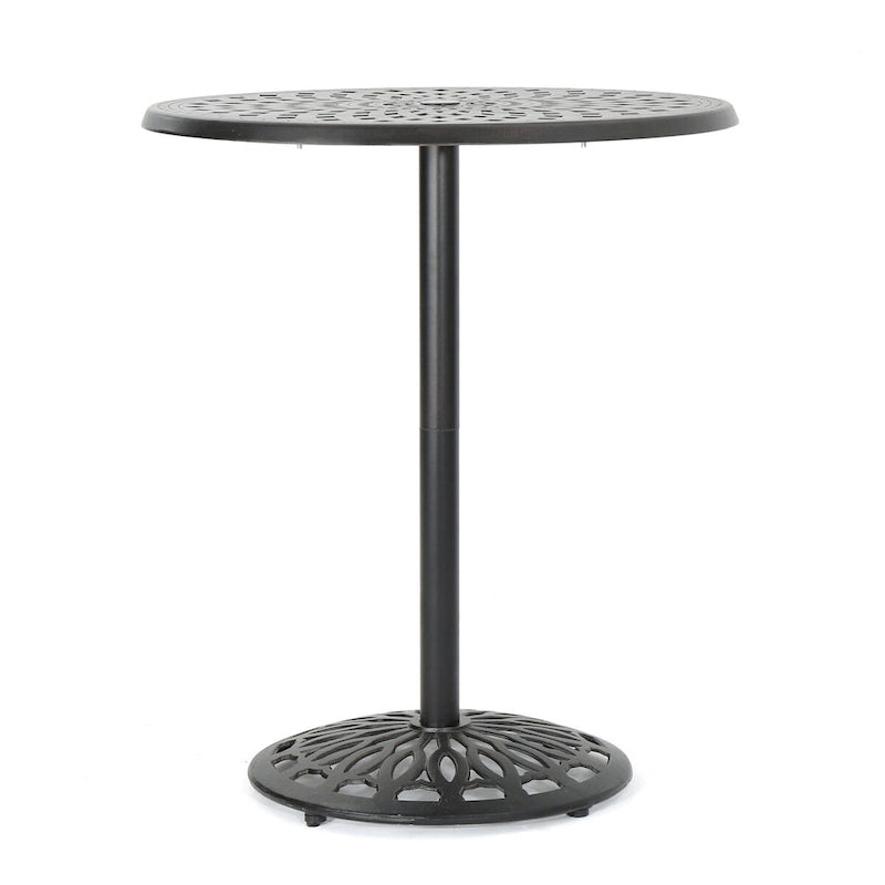 Cast Aluminium 35  Round Bar Table