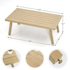 1-Piece Outdoor Aluminum Patio Coffee Table