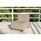 5-Piece Patio Furniture Set, All-Weather Boho Outdoor Conversation Set Sectional Sofa with Water Resistant Thick Cushions