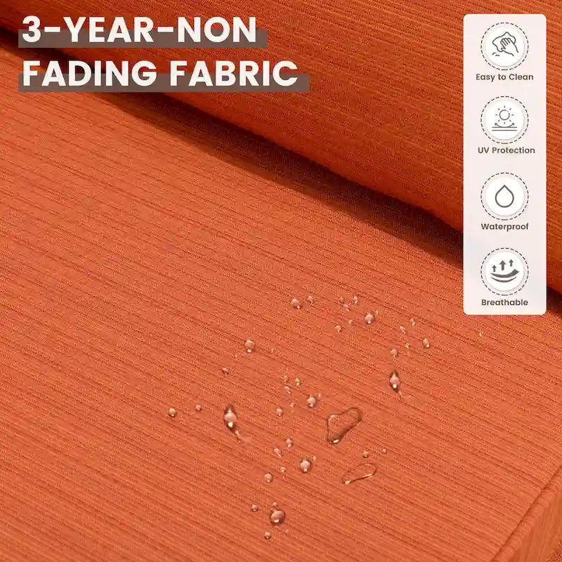 OVIOS 10 Pieces Outdoor Wicker Swivel Chair Set With Solar-Powered Coffee Table