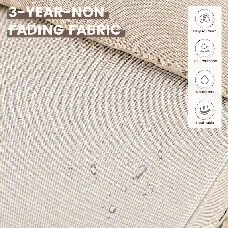 OVIOS 10 Pieces Outdoor Wicker Swivel Chair Set With Solar-Powered Coffee Table